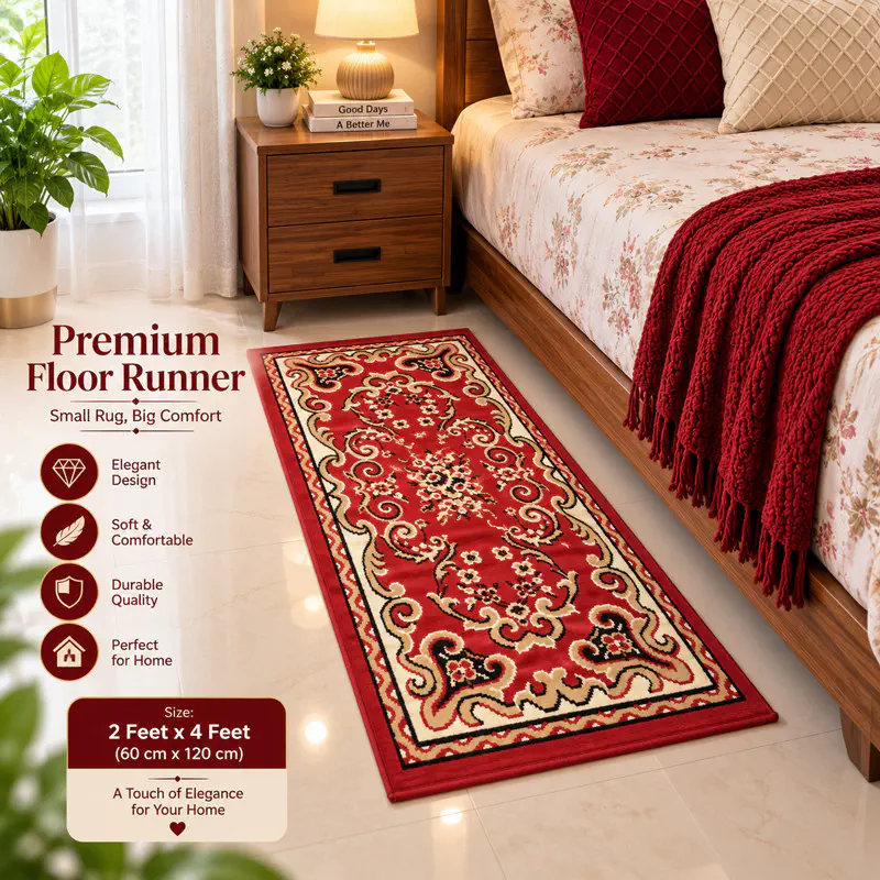 2x4 Feet Premium Carpet (2x4RedD2)