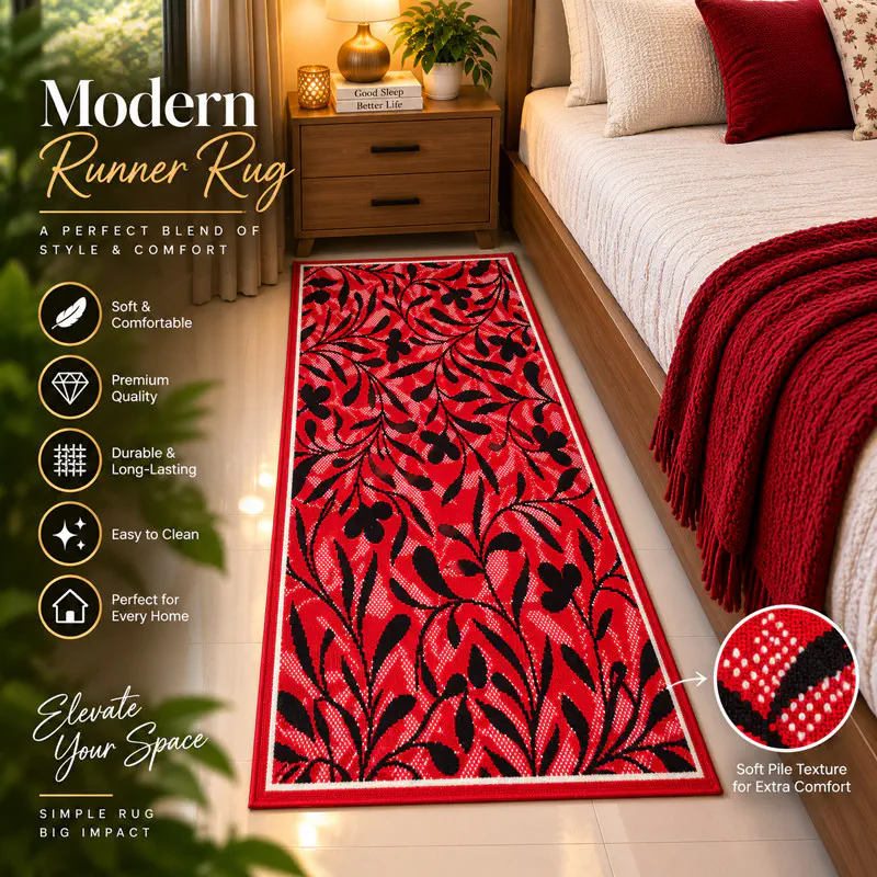 2x4 Feet Premium Carpet (2x4RedD11)