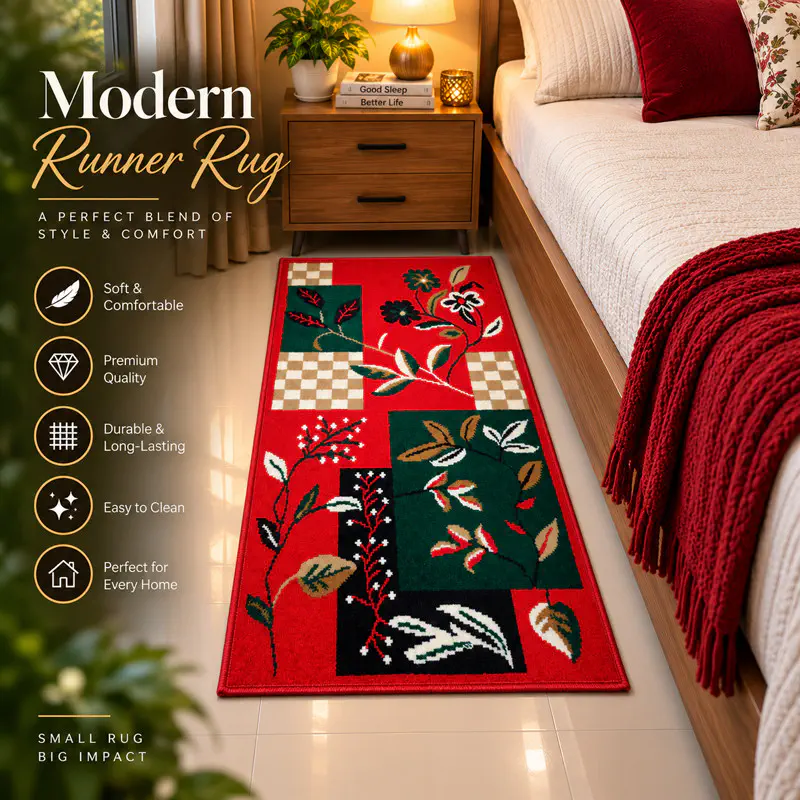 2x4 Feet Premium Carpet (2x4RedD9)