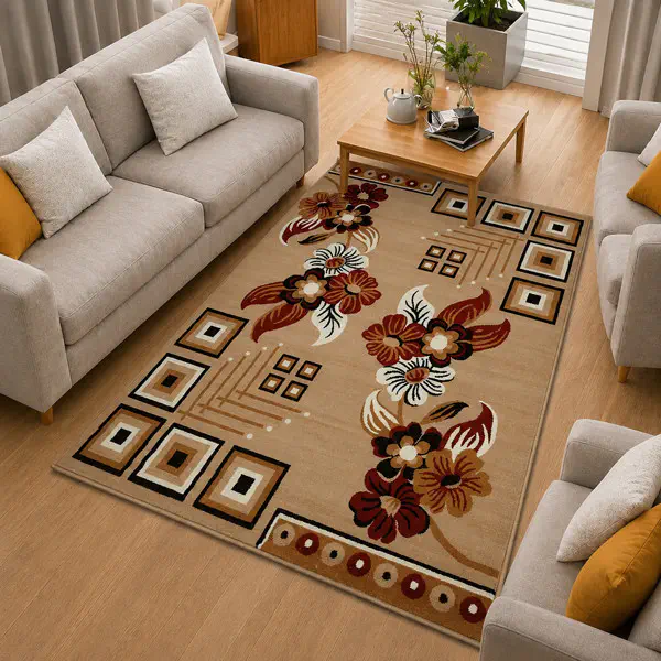 5x7 Feet Premium Carpet (5x7BrnD5)