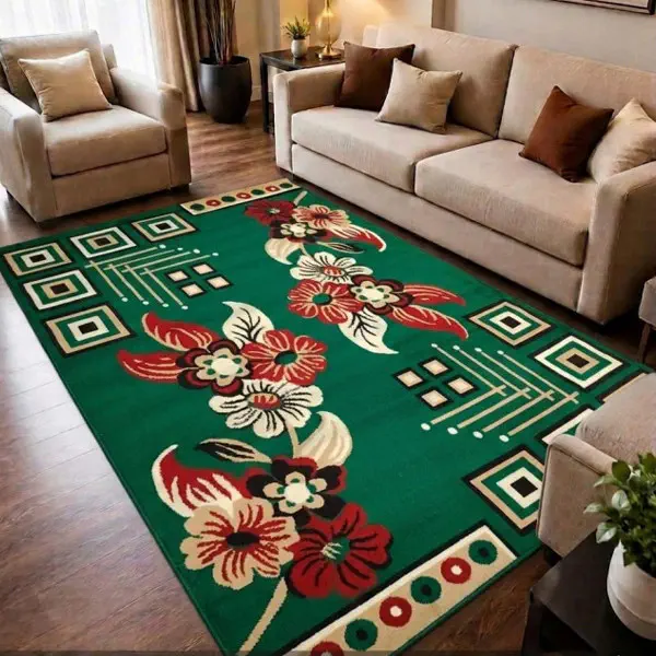5x7 Feet Premium Carpet (5x7GrnD5)