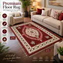 3x5 Feet Premium Carpet (3x5MaronD3)