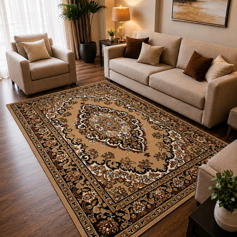 5x7 Feet Premium Carpet (5x7BrnD1)