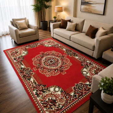 3x5 Feet Premium Carpet (3x5RedD4)