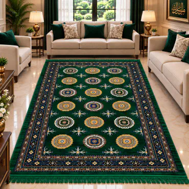 4.5x6.5 Feet Turkish Galicha (GreenD5)