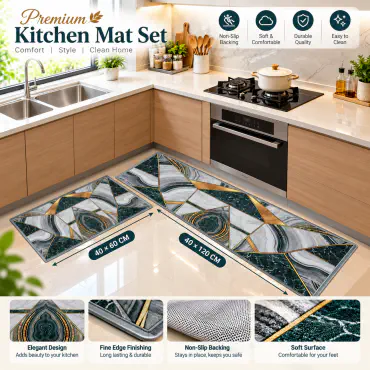 High Quality China Kitchen Mat -2pcs Set (KFM600)