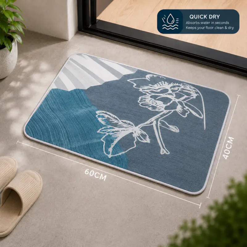 Quick Dry Smart Floor Mat -3 Pieces