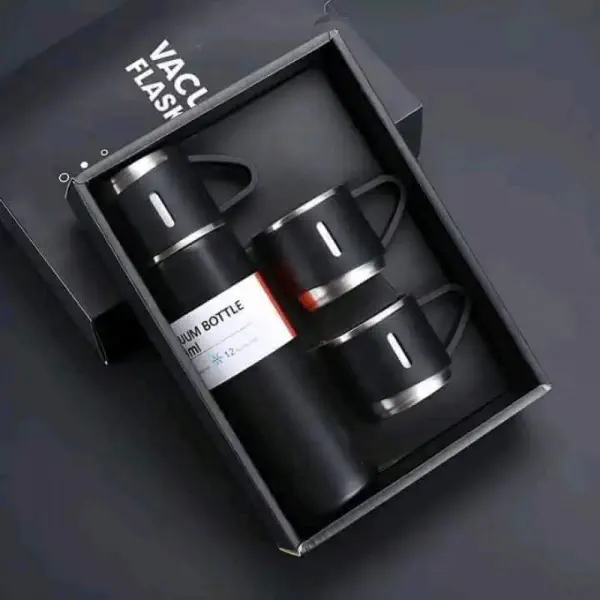 Vacuum Flask Set (Black)