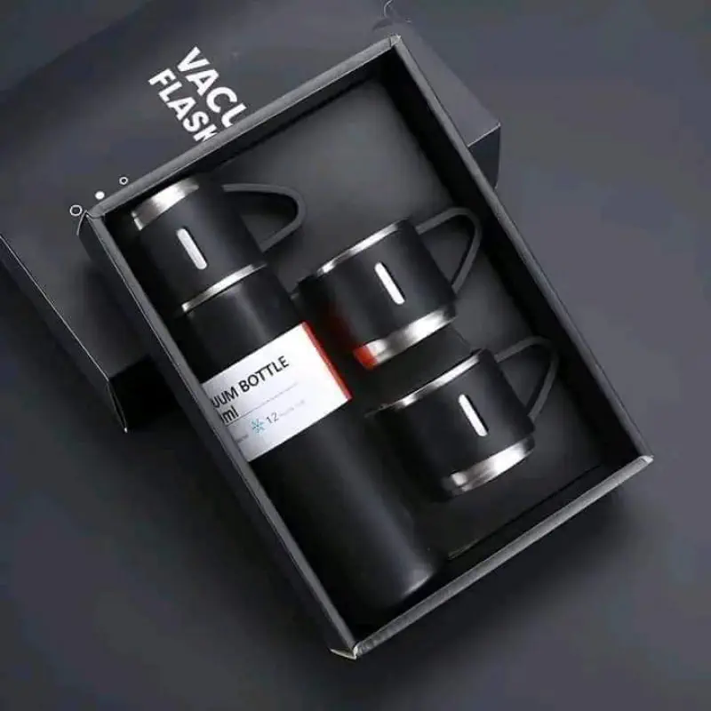 Vacuum Flask Set (Black)