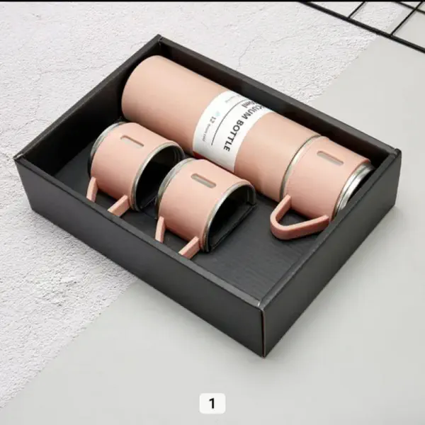 Vacuum Flask Set (Pink)
