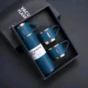 Vacuum Flask Set (Blue)