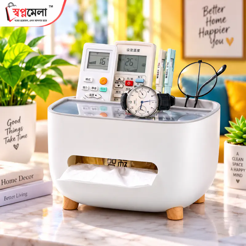 Multifunctional Tissue & Accessories Box