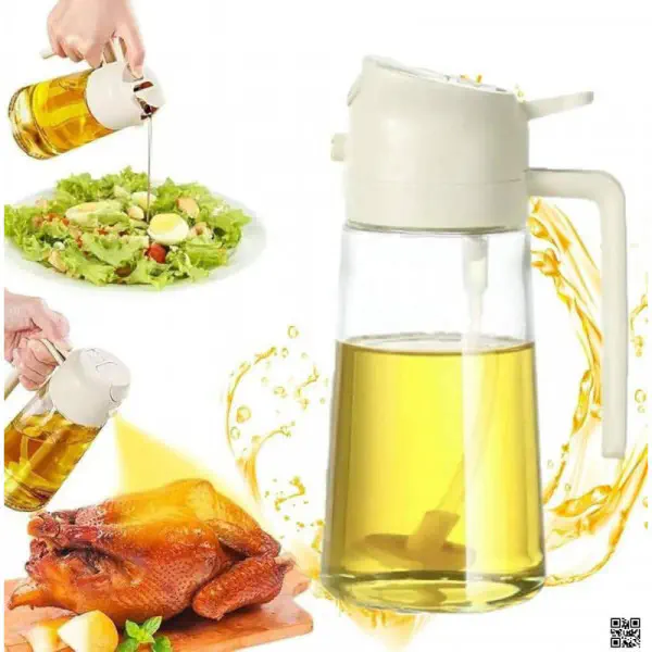 2 in 1 Oil Bottle, Oil Spray