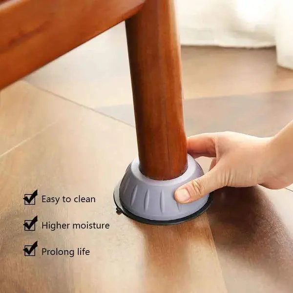 Anti-vibration Shock Pad Foot Mute Protection Mat 4Pcs