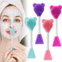 Double Head Silicone Facial Mask Brush (1Pcs)