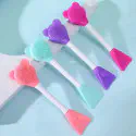 Double Head Silicone Facial Mask Brush (1Pcs)