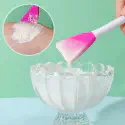 Double Head Silicone Facial Mask Brush (1Pcs)