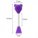 Double Head Silicone Facial Mask Brush (1Pcs)