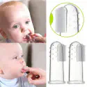 2 Pcs Finger Toothbrush For Baby 