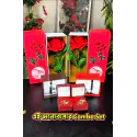 Rose jewelry gift set with ring and bracelet