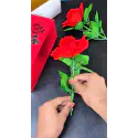 Rose jewelry gift set with ring and bracelet