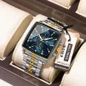 POEDAGAR 866 Luxury Square Chronograph Men’s Watch
