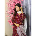 প্রিমিয়াম মাল্টি-কালার মিরর ওয়ার্ক গারারা সেট 