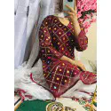 প্রিমিয়াম মাল্টি-কালার মিরর ওয়ার্ক গারারা সেট 