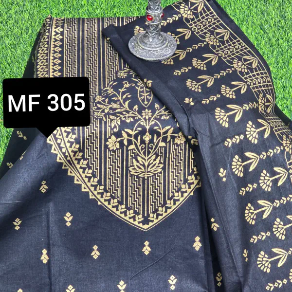 স্কিন প্রিন্টেড থ্রি-পিস     MF 305