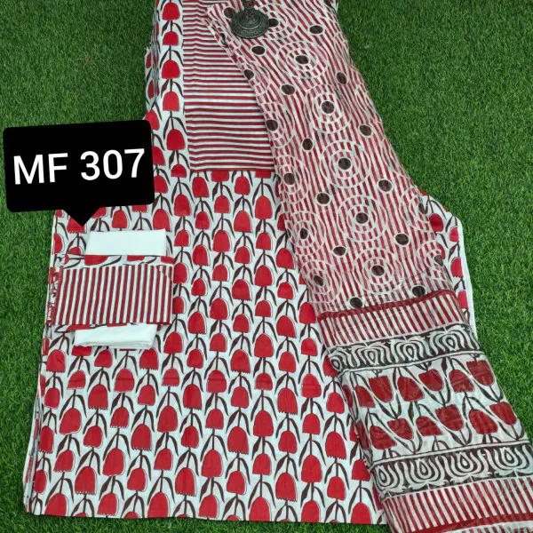 স্কিন প্রিন্টেড থ্রি-পিস    MF 307