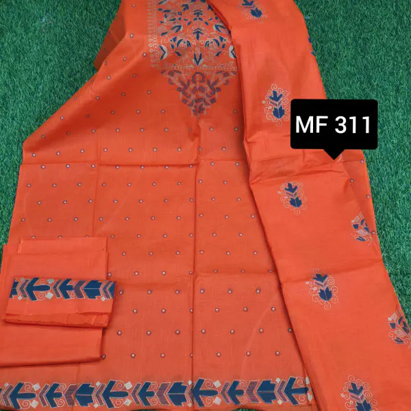 স্কিন প্রিন্টেড থ্রি-পিস    MF 311