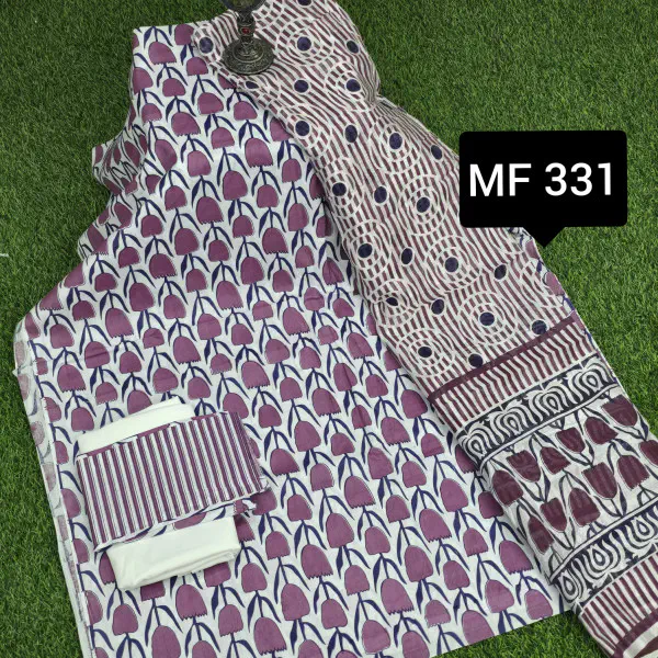 স্কিন প্রিন্টেড থ্রি-পিস    MF 331