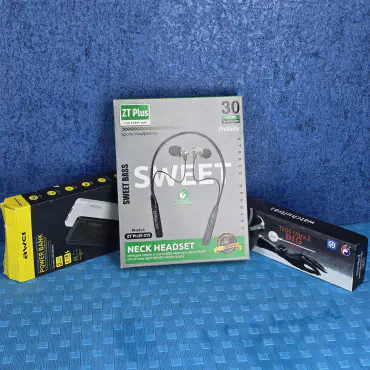 Awei PowerBank ZT Plus 315 Neckband and T900 Ultra Smart Watch 