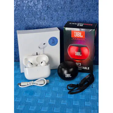 JBL M3 Portable Speaker, Second Generation Airbuds Combo