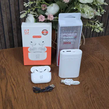 Kingleen Powerbank 10000mAh  One Plus Air Pods Combo 