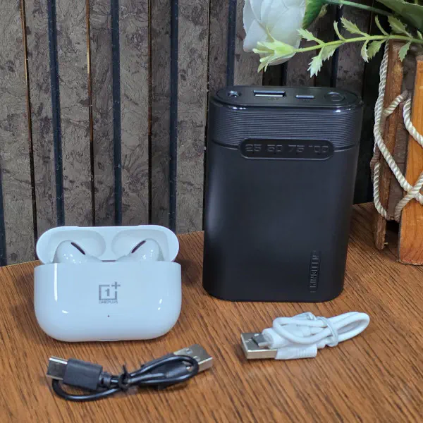Kingleen Powerbank 10000mAh One Plus Air Pods Combo