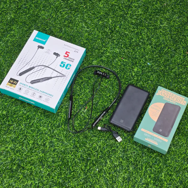 MOBICOM neck band & JANE SERIES power bank