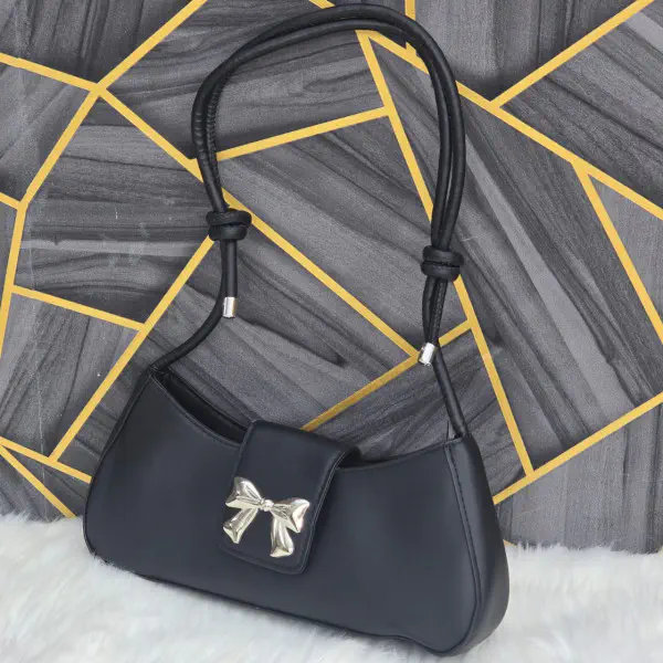 Metal Bow Single Shoulder Bag