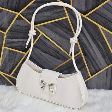 Metal Bow Single Shoulder Bag