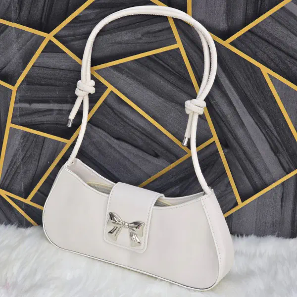 Metal Bow Single Shoulder Bag
