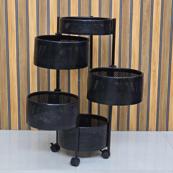 4 layer Round shape kitchen rack 