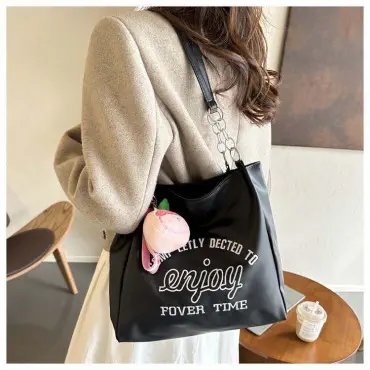 Letter printed Tote bag