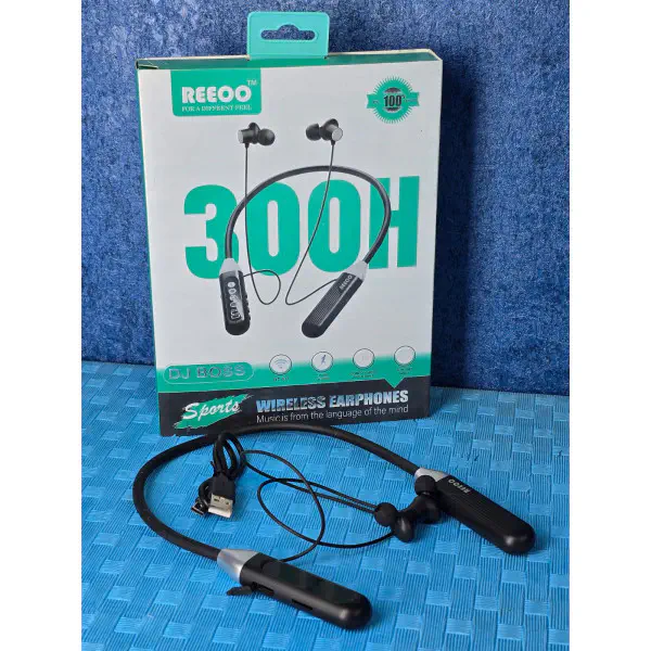 Reeoo Bluetooth 6.0 Wireless 300H Neckband Earphone