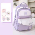 Best  Waterproof School Bag (Purple)
