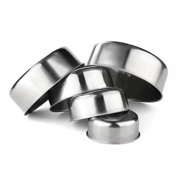Food Fresh Keeping Container 5 Pieces Stainless Steel Bowl Set Bati With Lid