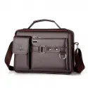 (৯"/১৩")Men's Shoulder Bag (Coffe)
