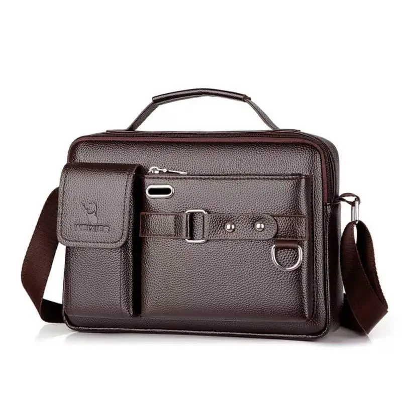 (৯"/১৩")Men's Shoulder Bag (Coffe)