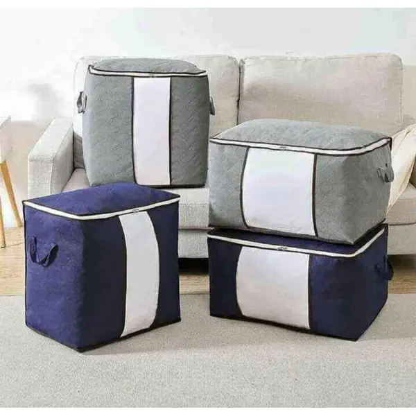 storage bag  (Ash and blue)( ১ পিস 500 টাকা )