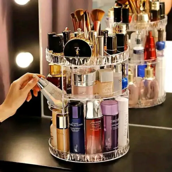 360 Degree Rotation Cosmetic Organizer Box