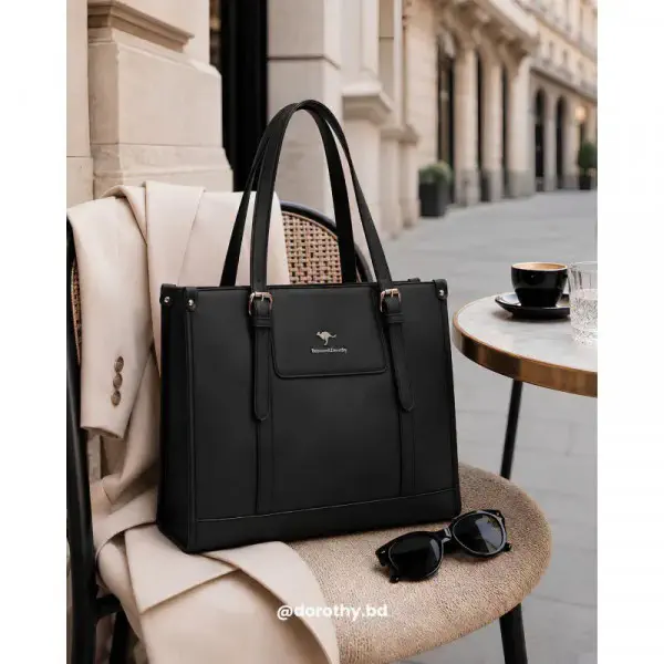 Kangaroo Tote bag (Black)